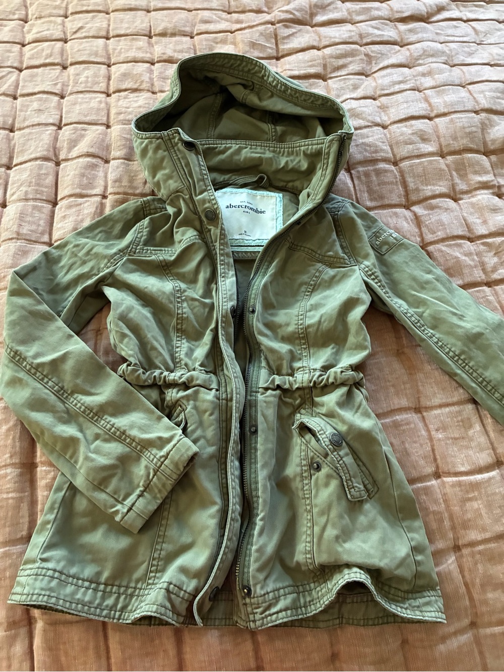 Abercrombie Kids hooded utility jacket size M